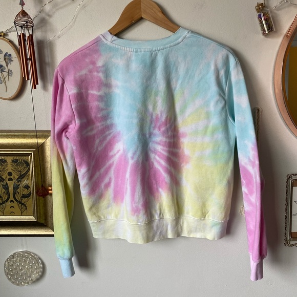 NWOT pastel tie dye crew - Picture 8 of 8